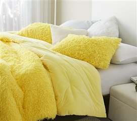 Birds of a Feather  Coma Inducer Standard Sham 2Pack  Sunshine Yellow