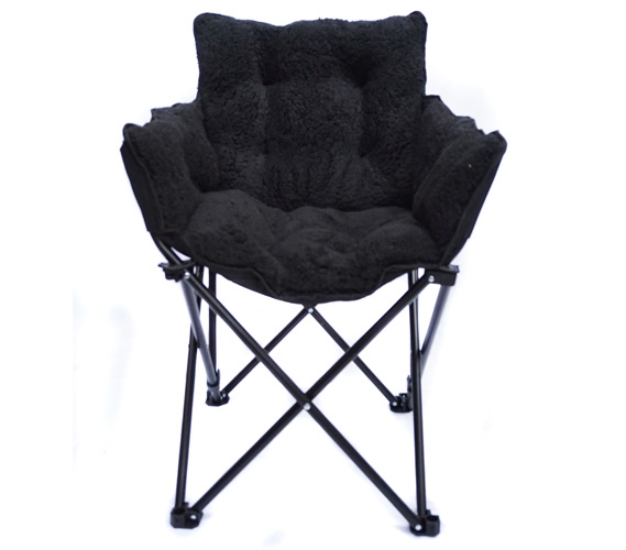 College Cushion Chair - Ultra Plush Black