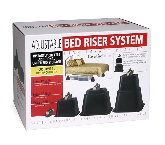 Extra Tall Bed Risers - Adjustable Height