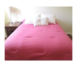 Jersey Knit Twin XL College Comforter 100 Cotton  Pink