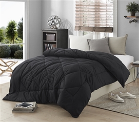 Dorm Bedding Black Comforter  Twin XL Bedding