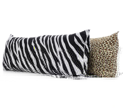 Animal Print Dorm Bedding Body Pillow - (Zebra or Cheetah) College Supplies  Dorm Accessories Fun Dorm Stuff Cool Items