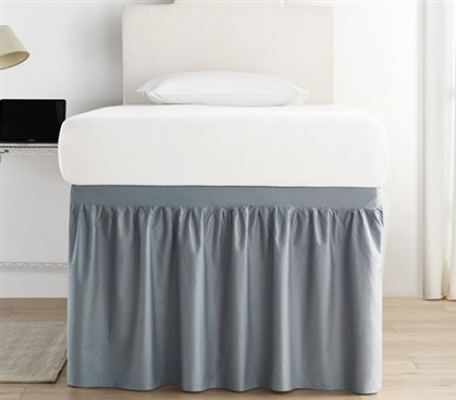 Smart Ways to Hide Dorm Underbed Storage Dorm Sized Bed Skirt Panels ...