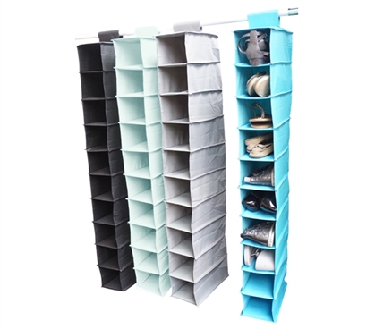 Shoe Shelves Space Saver Hanging Storage Closet Organizer Hanger Rack 10-shelf 
